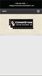 Mobile Screenshot of cornerstonecustombuilders.com