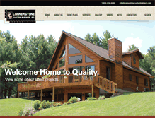 Tablet Screenshot of cornerstonecustombuilders.com